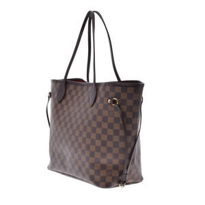 Louis Vuitton Bag Neverfull Brown Tote Damier Canvas